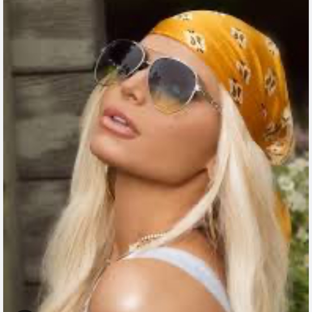 SALE BN Jessica Simpson Aviator Mirrored Gold Rim Sunglasses